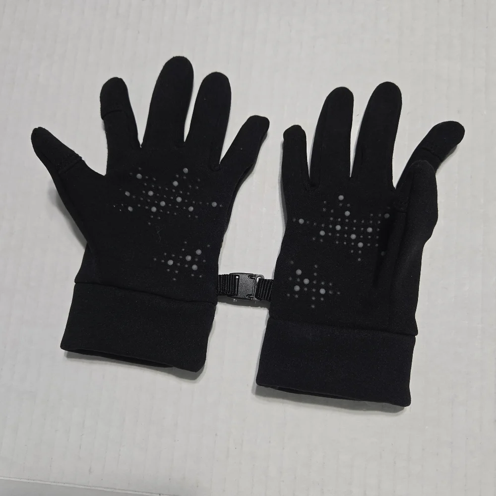 Head Touchscreen Black Winter Snow Gloves kids gloves, S